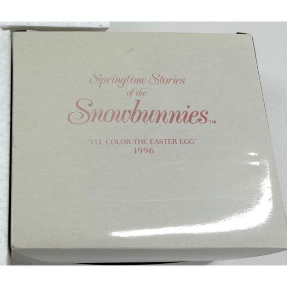 Dept 56 Springtime Stories of Snowbunnies I'll Color the Easter Egg #2621-2 - Picture 4 of 4